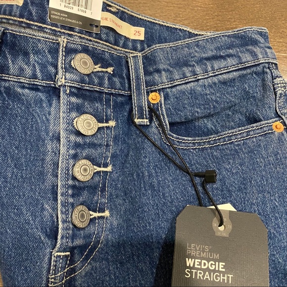 Levi’s WEDGIE FIT STRAIGHT UTILITY WOMEN'S JEANS - Picture 9 of 10